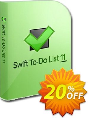 Swift To-Do List (11-25 users) Coupon, discount 20% OFF Swift To-Do List (11-25 users), verified. Promotion: Wondrous deals code of Swift To-Do List (11-25 users), tested & approved