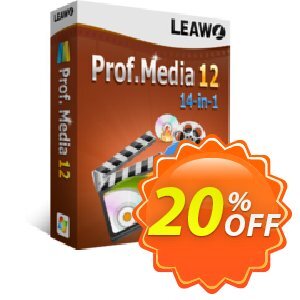 Leawo Prof. Media 12 Coupon, discount Leawo back-to-school discount for affiliate. Promotion: Wondrous promotions code of Leawo Prof. Media 12 2024