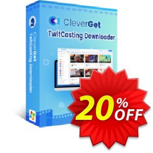 CleverGet TwitCasting download Coupon, discount Leawo back-to-school discount for affiliate. Promotion: Excellent discounts code of CleverGet TCD 2024