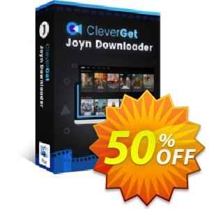 CleverGet Joyn Downloader for MAC Coupon, discount CleverGet JYD for Mac Exclusive sales code 2024. Promotion: Exclusive sales code of CleverGet JYD for Mac 2024