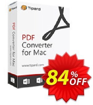 Tipard PDF Converter for Mac Lifetime Coupon, discount 84% OFF Tipard PDF Converter for Mac Lifetime, verified. Promotion: Formidable discount code of Tipard PDF Converter for Mac Lifetime, tested & approved