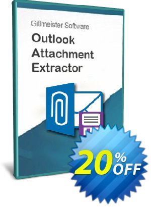 Outlook Attachment Extractor 3 - Enterprise License 프로모션 코드 Coupon code Outlook Attachment Extractor 3 - Enterprise License 프로모션: Outlook Attachment Extractor 3 - Enterprise License offer from Gillmeister Software