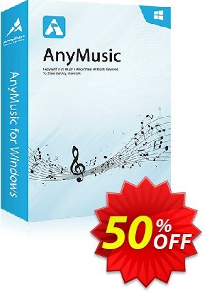 AnyMusic Lifetime割引コード・Coupon code AnyMusic Win Lifetime キャンペーン:AnyMusic Win Lifetime offer from Amoyshare