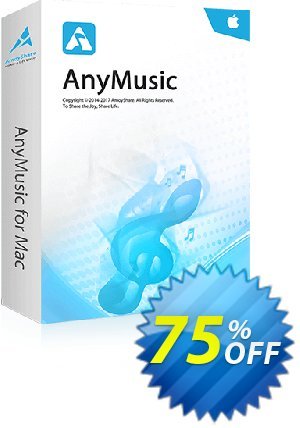 AnyMusic for Mac Lifetime discount coupon Coupon code AnyMusic Mac Lifetime - AnyMusic Mac Lifetime offer from Amoyshare