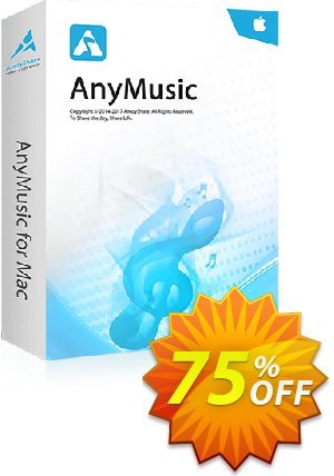 AnyMusic for Mac Lifetime (10 PCs) Coupon, discount Coupon code AnyMusic Mac Lifetime (10 PCs). Promotion: AnyMusic Mac Lifetime (10 PCs) offer from Amoyshare