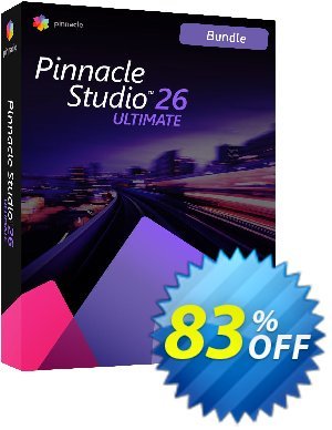 Pinnacle Studio 26 Ultimate Bundle 優惠券，折扣碼 83% OFF Pinnacle Studio 26 Ultimate Bundle, verified，促銷代碼: Awesome deals code of Pinnacle Studio 26 Ultimate Bundle, tested & approved
