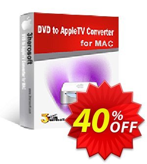 3herosoft DVD to Apple TV Converter for Mac割引コード・3herosoft DVD to Apple TV Converter for Mac Big discount code 2022 キャンペーン:Big discount code of 3herosoft DVD to Apple TV Converter for Mac 2022