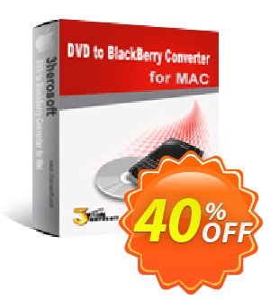 3herosoft DVD to BlackBerry Converter for Mac Coupon, discount 3herosoft DVD to BlackBerry Converter for Mac Imposing discounts code 2023. Promotion: Imposing discounts code of 3herosoft DVD to BlackBerry Converter for Mac 2023
