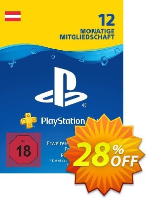 PlayStation Plus (PS+) - 12 Month Subscription (Austria) discount coupon PlayStation Plus (PS+) - 12 Month Subscription (Austria) Deal - PlayStation Plus (PS+) - 12 Month Subscription (Austria) Exclusive Easter Sale offer 