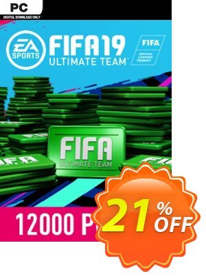 FIFA 19 - 12000 FUT Points PC割引コード・FIFA 19 - 12000 FUT Points PC Deal キャンペーン:FIFA 19 - 12000 FUT Points PC Exclusive Easter Sale offer 