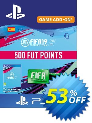 Fifa 19 - 500 FUT Points PS4 (Spain) discount coupon Fifa 19 - 500 FUT Points PS4 (Spain) Deal - Fifa 19 - 500 FUT Points PS4 (Spain) Exclusive Easter Sale offer 