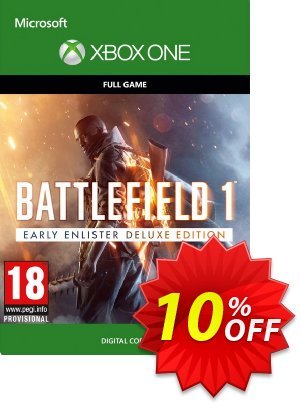 Battlefield 1 Early Enlister Deluxe Edition Xbox One discount coupon Battlefield 1 Early Enlister Deluxe Edition Xbox One Deal - Battlefield 1 Early Enlister Deluxe Edition Xbox One Exclusive Easter Sale offer 