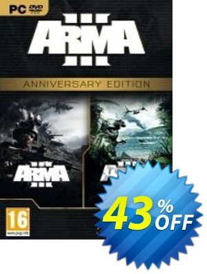 Arma 3: Anniversary Edition PC offering deals Arma 3: Anniversary Edition PC Deal. Promotion: Arma 3: Anniversary Edition PC Exclusive offer 