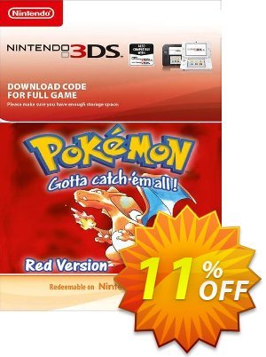 Pokemon Red Edition (UK) 3DS discount coupon Pokemon Red Edition (UK) 3DS Deal 2022 CDkeys - Pokemon Red Edition (UK) 3DS Exclusive Sale offer for iVoicesoft