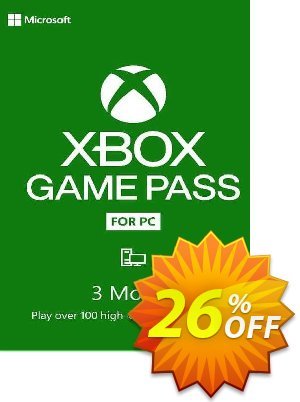 3 Month Xbox Game Pass - PC (EU) offering deals 3 Month Xbox Game Pass - PC (EU) Deal 2024 CDkeys. Promotion: 3 Month Xbox Game Pass - PC (EU) Exclusive Sale offer 