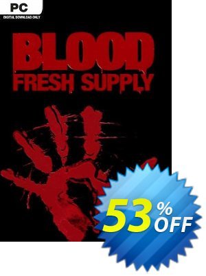 Blood: Fresh Supply PC offering deals Blood: Fresh Supply PC Deal 2024 CDkeys. Promotion: Blood: Fresh Supply PC Exclusive Sale offer 