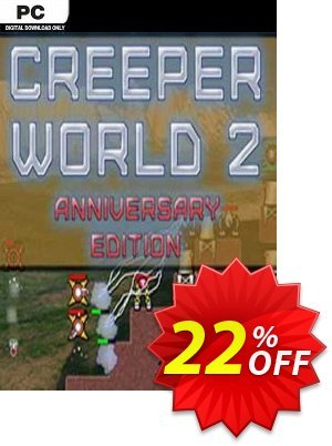 Creeper World 2: Anniversary Edition PC offering deals Creeper World 2: Anniversary Edition PC Deal 2024 CDkeys. Promotion: Creeper World 2: Anniversary Edition PC Exclusive Sale offer 