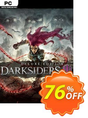Darksiders 3 - Deluxe Edition PC (EU) Coupon, discount Darksiders 3 - Deluxe Edition PC (EU) Deal 2024 CDkeys. Promotion: Darksiders 3 - Deluxe Edition PC (EU) Exclusive Sale offer 