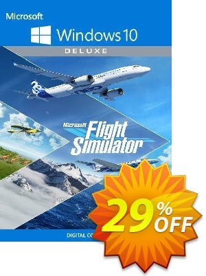 Microsoft Flight Simulator: Deluxe Edition - Windows 10 PC discount coupon Microsoft Flight Simulator: Deluxe Edition - Windows 10 PC Deal 2022 CDkeys - Microsoft Flight Simulator: Deluxe Edition - Windows 10 PC Exclusive Sale offer 