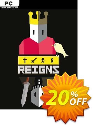 Reigns PC Coupon, discount Reigns PC Deal 2024 CDkeys. Promotion: Reigns PC Exclusive Sale offer 