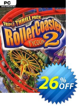 RollerCoaster Tycoon 2: Triple Thrill Pack PC Coupon, discount RollerCoaster Tycoon 2: Triple Thrill Pack PC Deal 2024 CDkeys. Promotion: RollerCoaster Tycoon 2: Triple Thrill Pack PC Exclusive Sale offer 
