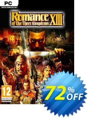 Romance of the Three Kingdoms XIII PC销售折让 Romance of the Three Kingdoms XIII PC Deal 2024 CDkeys