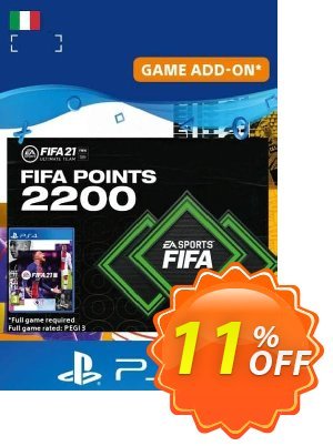 FIFA 21 Ultimate Team 2200 Points Pack PS4/PS5 (Italy) discount coupon FIFA 21 Ultimate Team 2200 Points Pack PS4/PS5 (Italy) Deal 2022 CDkeys - FIFA 21 Ultimate Team 2200 Points Pack PS4/PS5 (Italy) Exclusive Sale offer for iVoicesoft