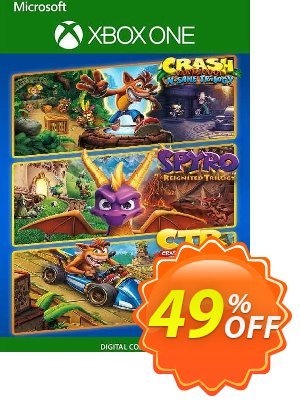 Crash + Spyro Triple Play Bundle Xbox One (UK) 프로모션 코드 Crash + Spyro Triple Play Bundle Xbox One (UK) Deal 2024 CDkeys 프로모션: Crash + Spyro Triple Play Bundle Xbox One (UK) Exclusive Sale offer 