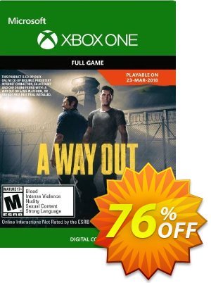 A Way Out Xbox One (UK) discount coupon A Way Out Xbox One (UK) Deal 2022 CDkeys - A Way Out Xbox One (UK) Exclusive Sale offer 