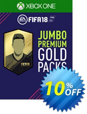 FIFA 18 (Xbox One) - 5 Jumbo Premium Gold Packs DLC discount coupon FIFA 18 (Xbox One) - 5 Jumbo Premium Gold Packs DLC Deal 2022 CDkeys - FIFA 18 (Xbox One) - 5 Jumbo Premium Gold Packs DLC Exclusive Sale offer 