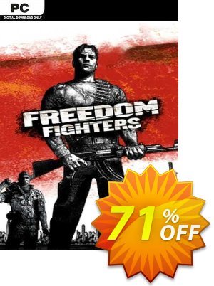 Freedom Fighters PC offering deals Freedom Fighters PC Deal 2024 CDkeys. Promotion: Freedom Fighters PC Exclusive Sale offer 