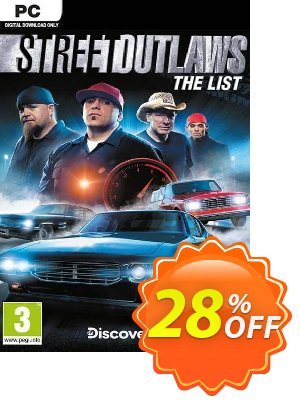 Street Outlaws: The List PC discount coupon Street Outlaws: The List PC Deal 2024 CDkeys - Street Outlaws: The List PC Exclusive Sale offer 