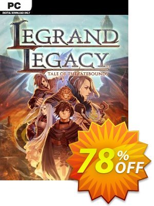Legrand Legacy: Tale of the Fatebounds PC Coupon, discount Legrand Legacy: Tale of the Fatebounds PC Deal 2024 CDkeys. Promotion: Legrand Legacy: Tale of the Fatebounds PC Exclusive Sale offer 