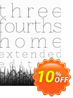 Three Fourths Home Extended Edition PC Coupon, discount Three Fourths Home Extended Edition PC Deal. Promotion: Three Fourths Home Extended Edition PC Exclusive offer 
