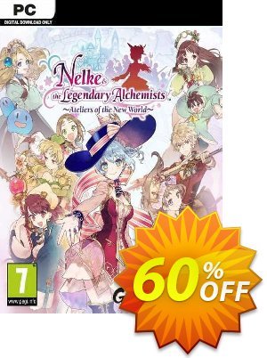 Nelke & the Legendary Alchemists ~Ateliers of the New World PC Coupon, discount Nelke &amp; the Legendary Alchemists ~Ateliers of the New World PC Deal 2024 CDkeys. Promotion: Nelke &amp; the Legendary Alchemists ~Ateliers of the New World PC Exclusive Sale offer 