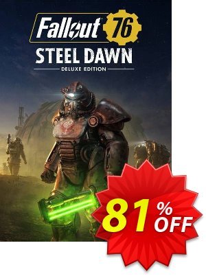 Fallout 76: Steel Dawn Deluxe Edition PC discount coupon Fallout 76: Steel Dawn Deluxe Edition PC Deal 2021 CDkeys - Fallout 76: Steel Dawn Deluxe Edition PC Exclusive Sale offer 