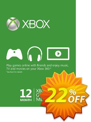 12 Month Xbox Live Gold Membership - EU & UK - Xbox One/360 Coupon discount 12 Month Xbox Live Gold Membership - EU &amp; UK - Xbox One/360 Deal 2024 CDkeys