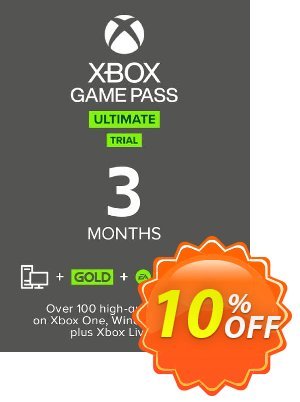 3 Month Xbox Game Pass Ultimate Trial Xbox One / PC Coupon discount 3 Month Xbox Game Pass Ultimate Trial Xbox One / PC Deal 2024 CDkeys