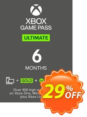 6 Month Xbox Game Pass Ultimate Xbox One / PC (WW) Coupon discount 6 Month Xbox Game Pass Ultimate Xbox One / PC (WW) Deal 2024 CDkeys