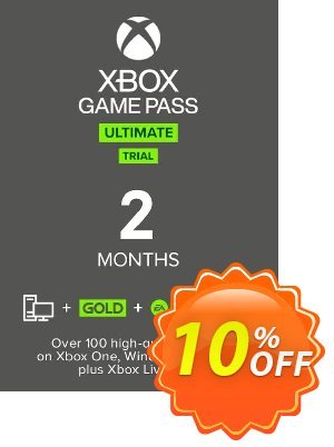 2 Month Xbox Game Pass Ultimate Trial Xbox One / PC offering deals 2 Month Xbox Game Pass Ultimate Trial Xbox One / PC Deal 2024 CDkeys. Promotion: 2 Month Xbox Game Pass Ultimate Trial Xbox One / PC Exclusive Sale offer 