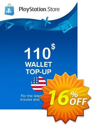 PlayStation Network (PSN) Card - $110 (USA)优惠券 PlayStation Network (PSN) Card - $110 (USA) Deal CDkeys