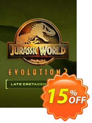 Jurassic World Evolution 2: Late Cretaceous Pack PC - DLC优惠券 Jurassic World Evolution 2: Late Cretaceous Pack PC - DLC Deal CDkeys