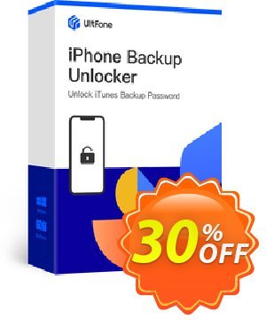 UltFone iPhone Backup Unlocker (Windows Version) - 1 Month/5 Devices discount coupon Coupon code UltFone iPhone Backup Unlocker (Windows Version) - 1 Month/5 Devices - UltFone iPhone Backup Unlocker (Windows Version) - 1 Month/5 Devices offer from UltFone