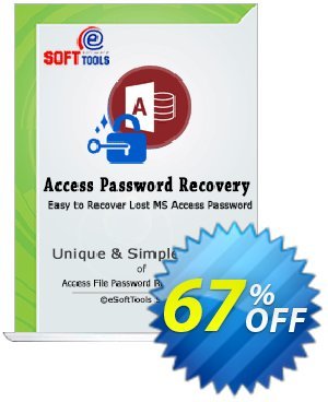 eSoftTools Access Password Recovery Coupon, discount Coupon code eSoftTools Access Password Recovery - Personal License. Promotion: eSoftTools Access Password Recovery - Personal License offer from eSoftTools Software