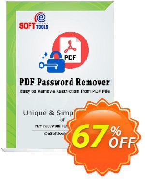 eSoftTools PDF Password Remover 優惠券，折扣碼 Coupon code eSoftTools PDF Password Remover - Personal License，促銷代碼: eSoftTools PDF Password Remover - Personal License offer from eSoftTools Software