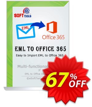 eSoftTools EML to Office365 Converter - Corporate License Coupon, discount Coupon code eSoftTools EML to Office365 Converter - Corporate License. Promotion: eSoftTools EML to Office365 Converter - Corporate License offer from eSoftTools Software