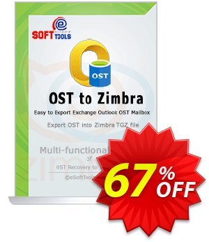 eSoftTools OST to Zimbra Converter - Corporate License Coupon, discount Coupon code eSoftTools OST to Zimbra Converter - Corporate License. Promotion: eSoftTools OST to Zimbra Converter - Corporate License offer from eSoftTools Software