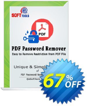eSoftTools PDF Password Remover - Corporate License Coupon, discount Coupon code eSoftTools PDF Password Remover - Corporate License. Promotion: eSoftTools PDF Password Remover - Corporate License offer from eSoftTools Software