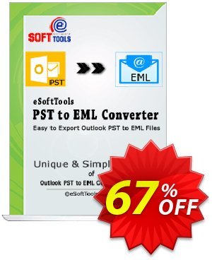 eSoftTools PST to EML Converter - Technician License Coupon, discount Coupon code eSoftTools PST to EML Converter - Technician License. Promotion: eSoftTools PST to EML Converter - Technician License offer from eSoftTools Software