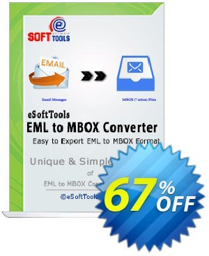 eSoftTools EML to MBOX Converter - Technician License Coupon, discount Coupon code eSoftTools EML to MBOX Converter - Technician License. Promotion: eSoftTools EML to MBOX Converter - Technician License offer from eSoftTools Software